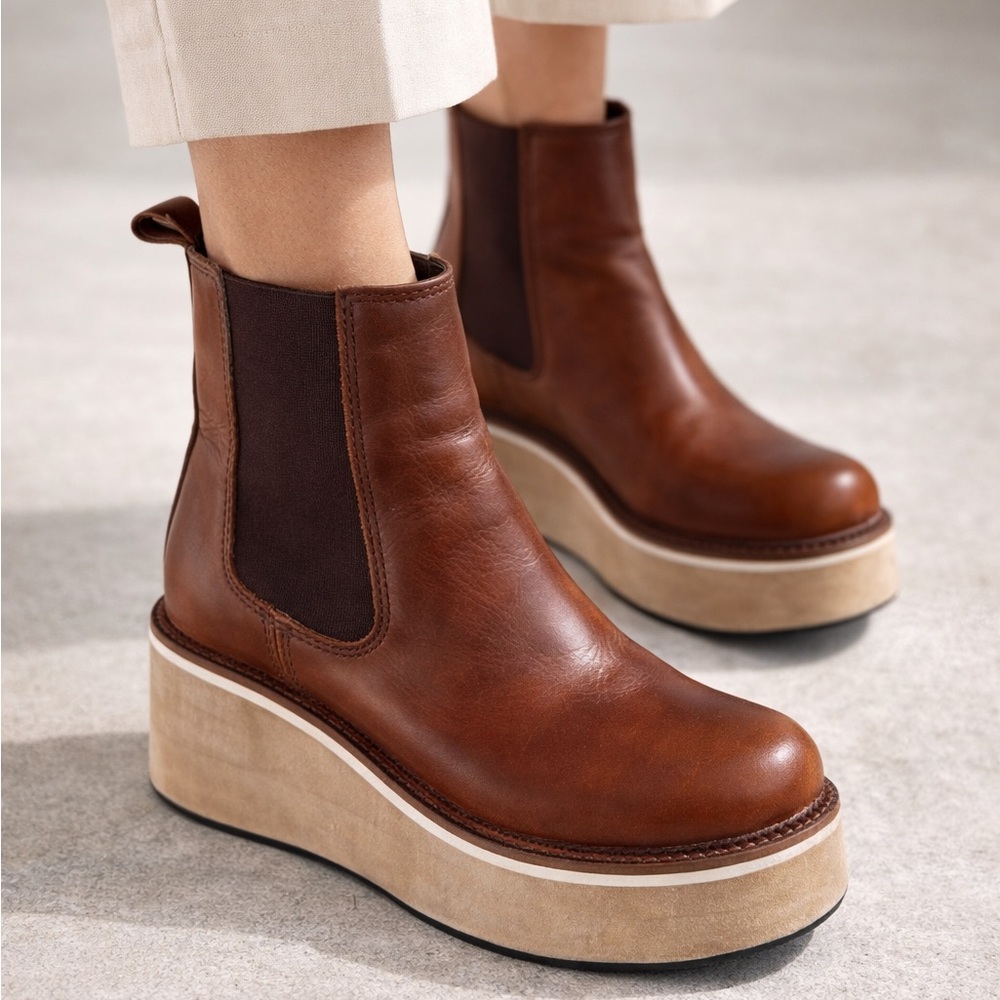 Leather Platform Chelsea Boots Diba True She Nah
